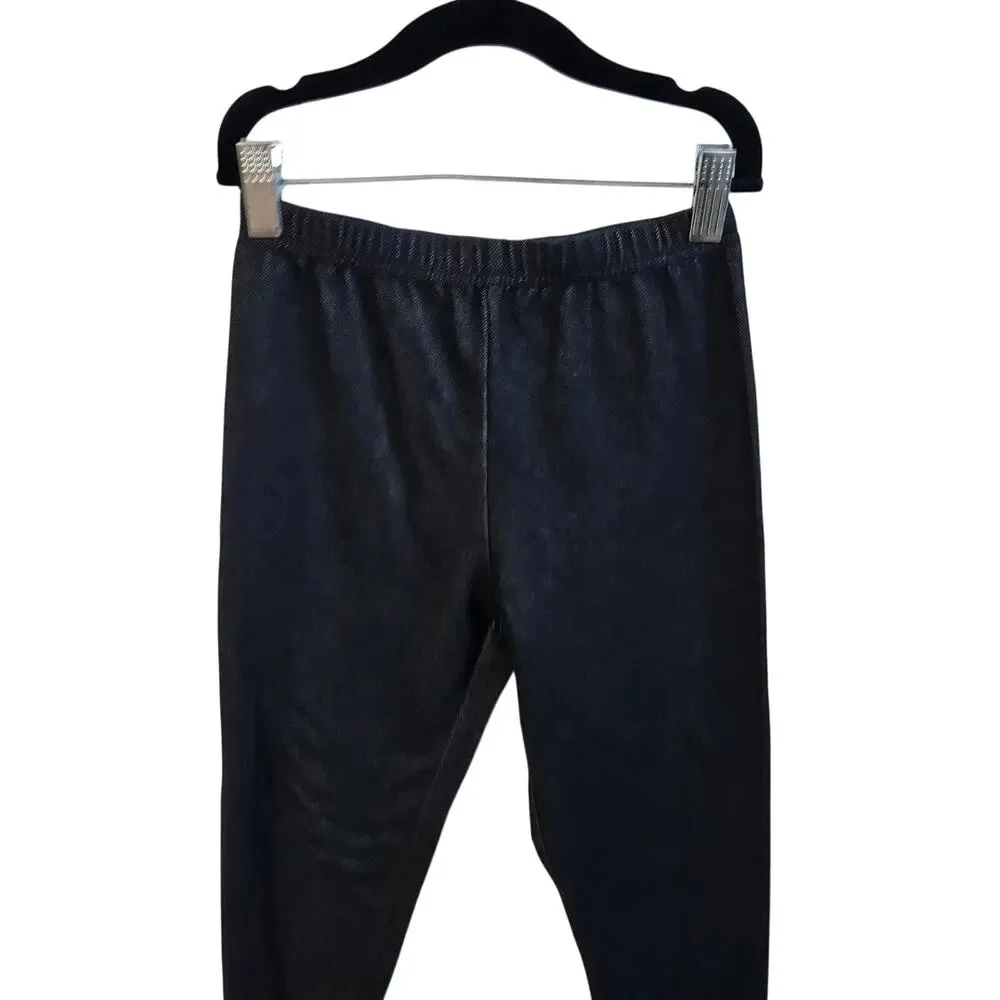 The Children's Place Size 7/8 Dark Blue Faux Denim Look Leggings Casual Everyday